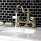 Kingston Brass KS3912PL Restoration Bathroom Bridge Faucet, Polished Brass KS3912PL - alternate 4